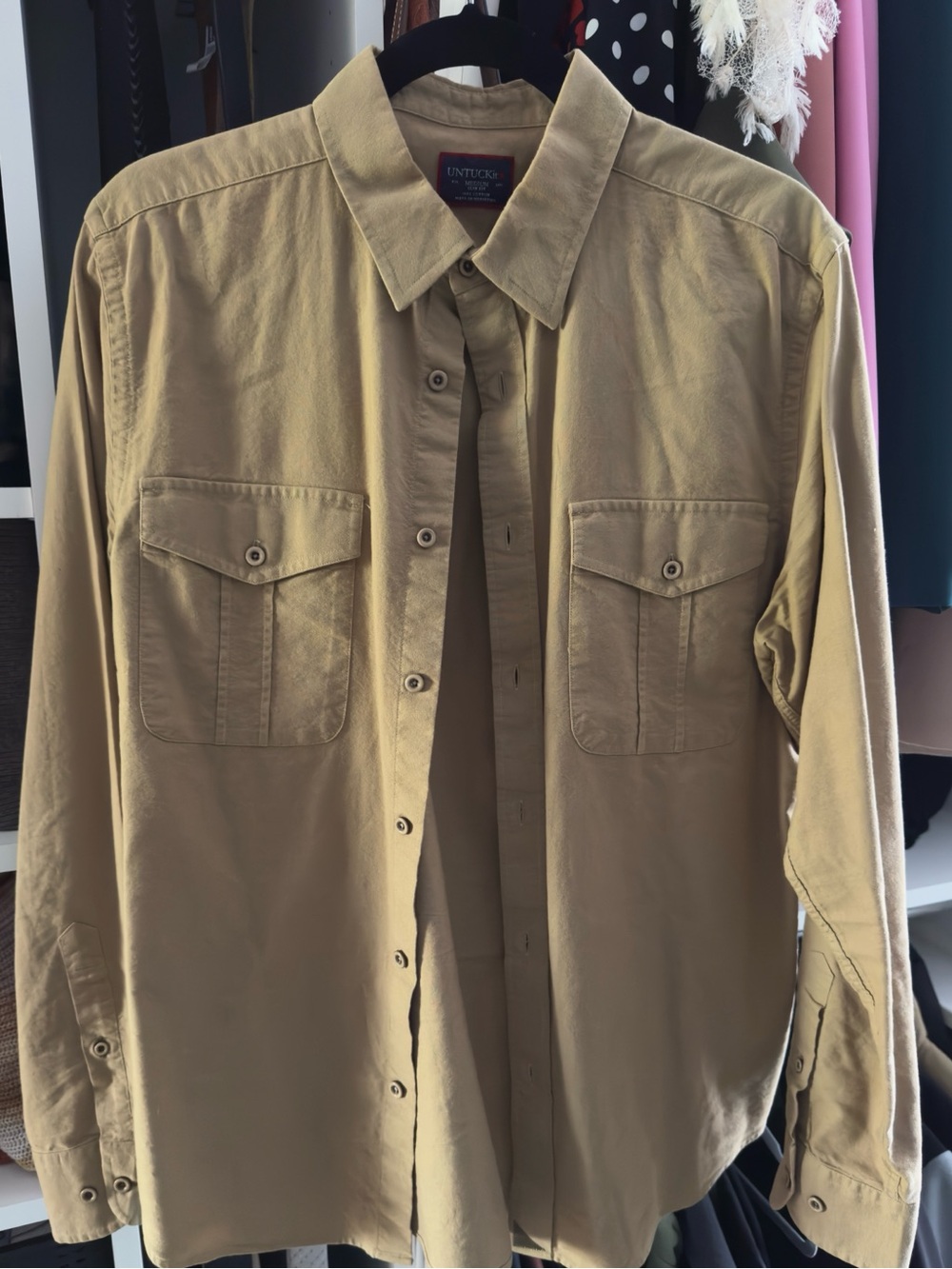Untuckit Slim Fit Khaki Button-Up